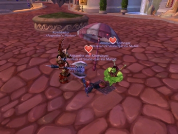 Fazendo conquistas do Love is in the air com o Bode <3