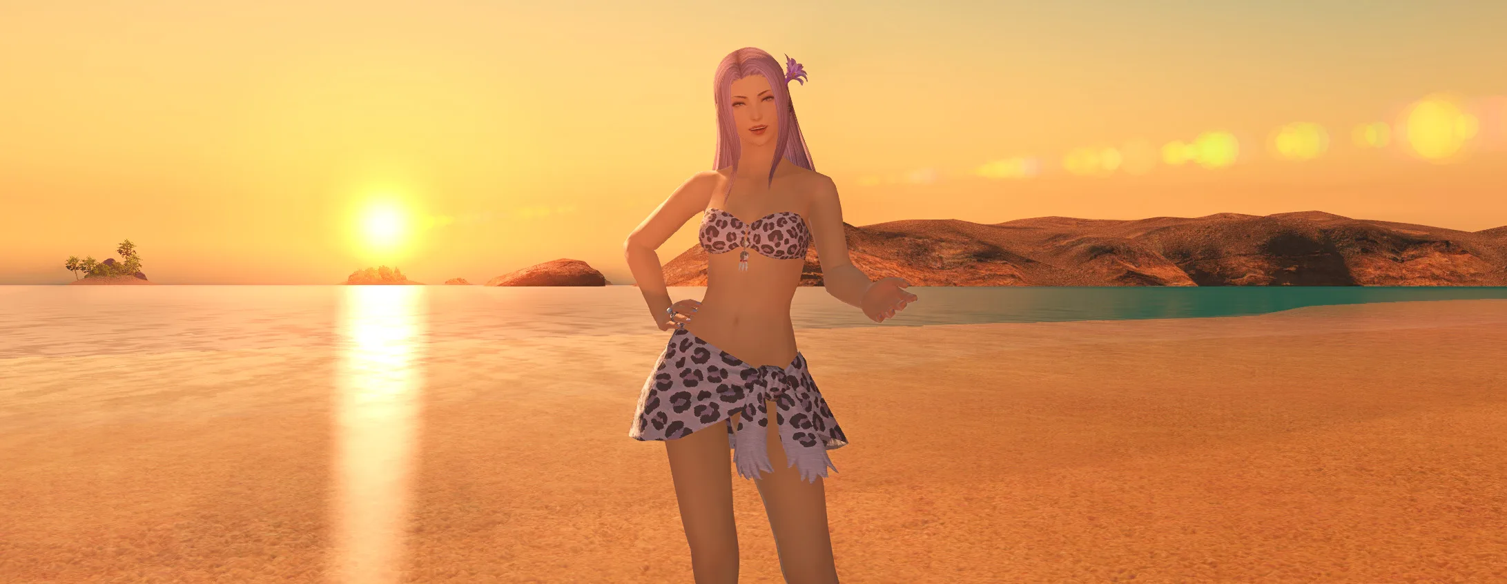 Glamour de praia de coeurl