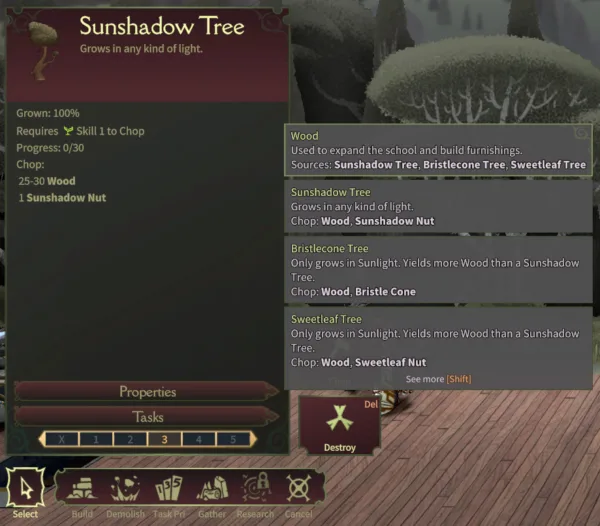 Mind Over Magic - Exemplo de Tooltip